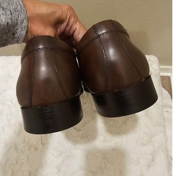 NWOB Kenneth Cole Silver Technology Set Your Clock Dress Shoes Size 14 - Picture 7 of 11